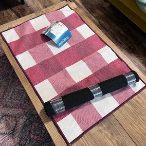 RUGGABLE Buffalo Plaid Red & White 2’x3’